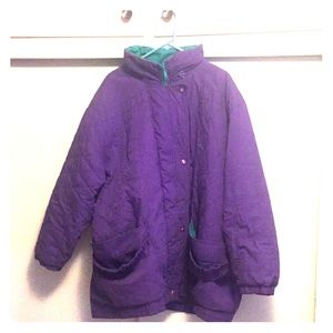 CHECK THIS OUT. Purple 90s style jacket .